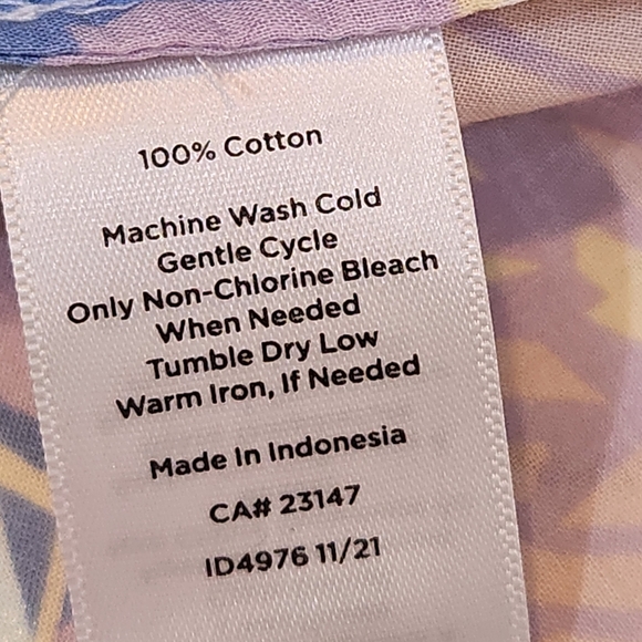 TALBOTS TROPICAL LIGHTWEIGHT LONGSLEEVE SHIRT SIZE LP - Picture 8 of 8